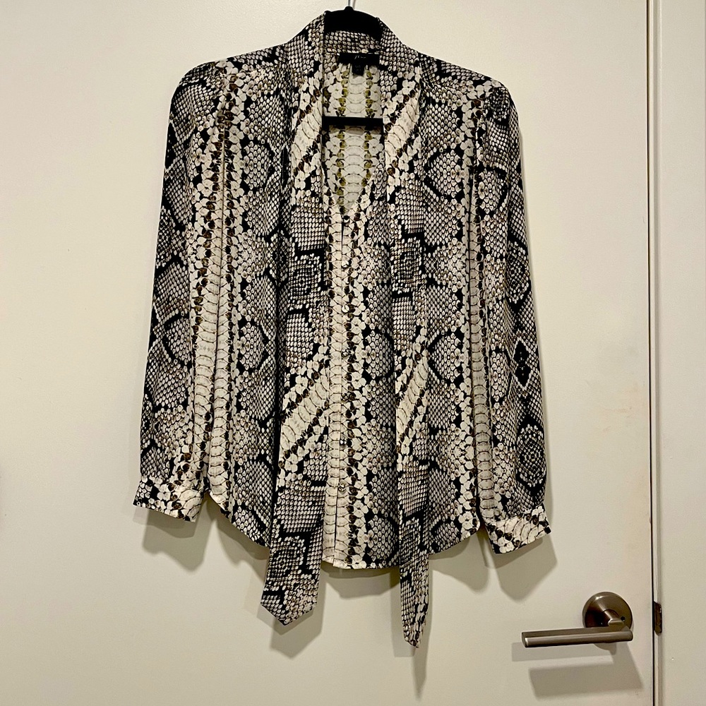 Like New 00 Jcrew Snakeskin Blouse